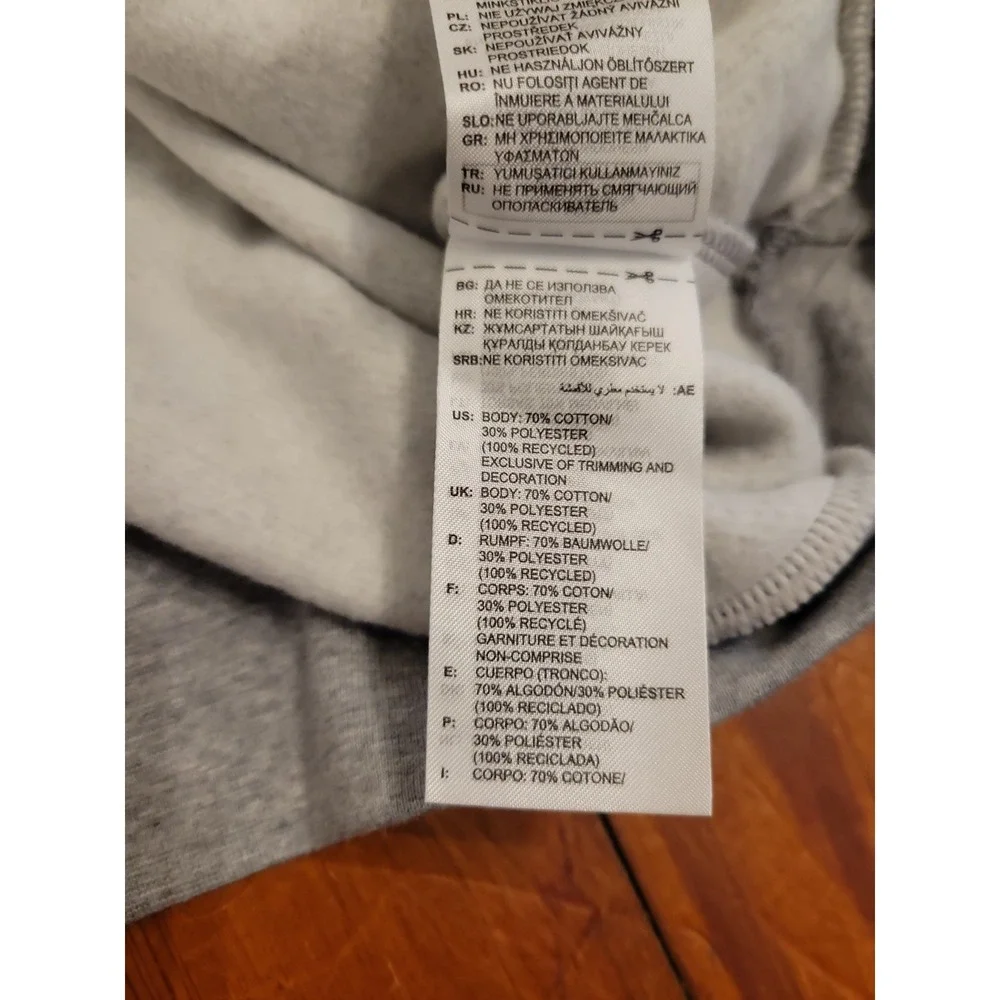 Adidas Hoodie Mens 3XL Pullover Gray Sport Activewear Everyday Gym Cotton Blend